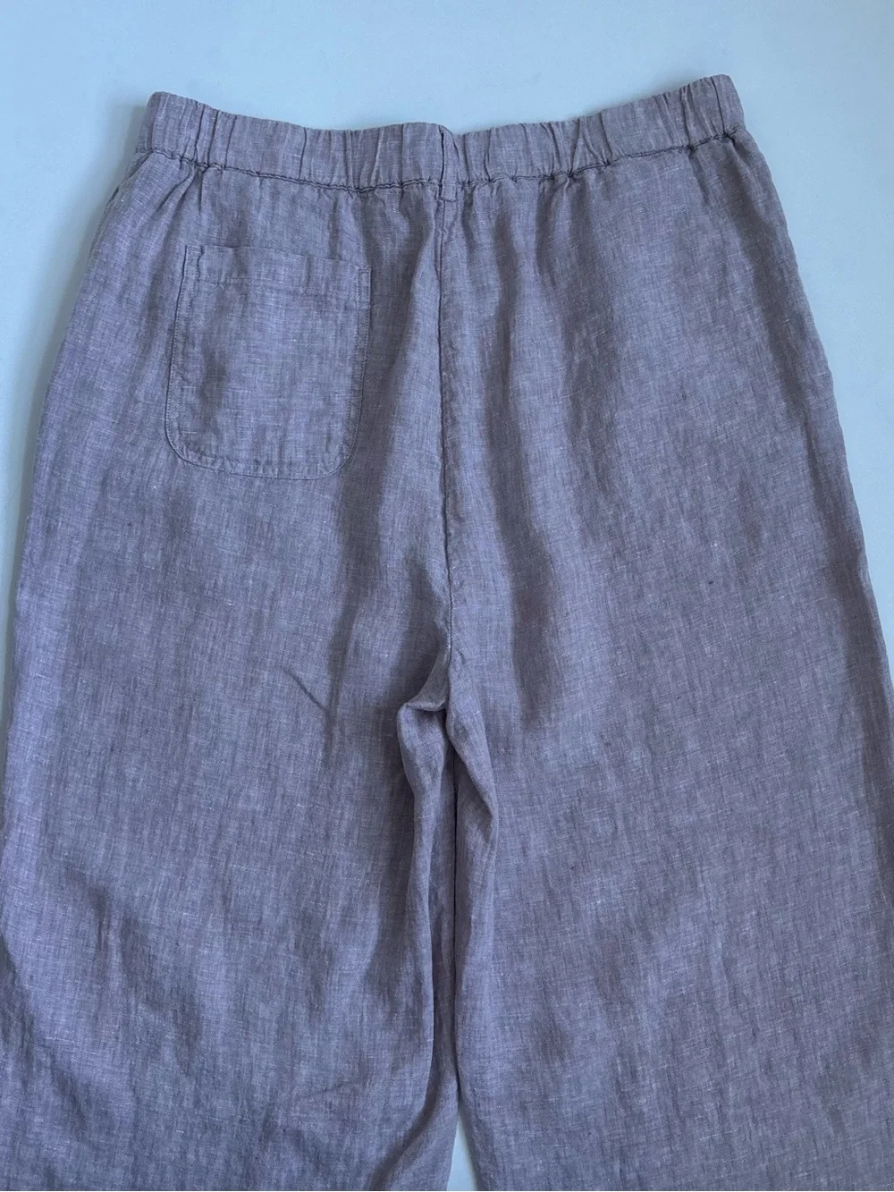 Quince 100% European Linen Pants Vintage Pink Chambray Medium